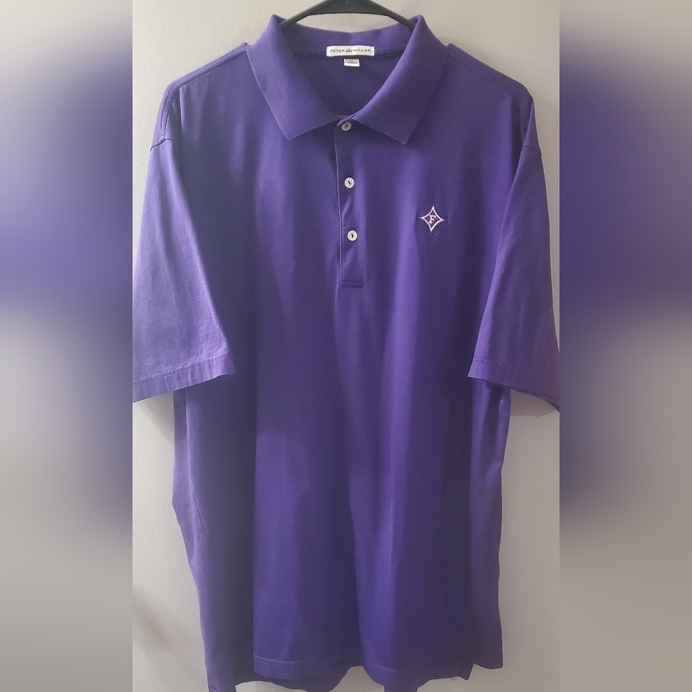 Peter Millar Deep Purple Polo Shirt. 100% Cotton Sz XL